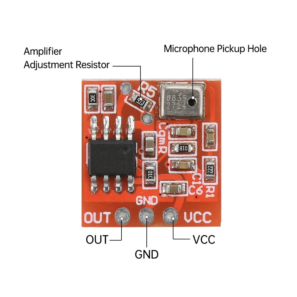 TDA1308 Modulo preamplificatore pickup scheda amplificatore per microfono al silicio DC 3-6V ad alta sensibilità