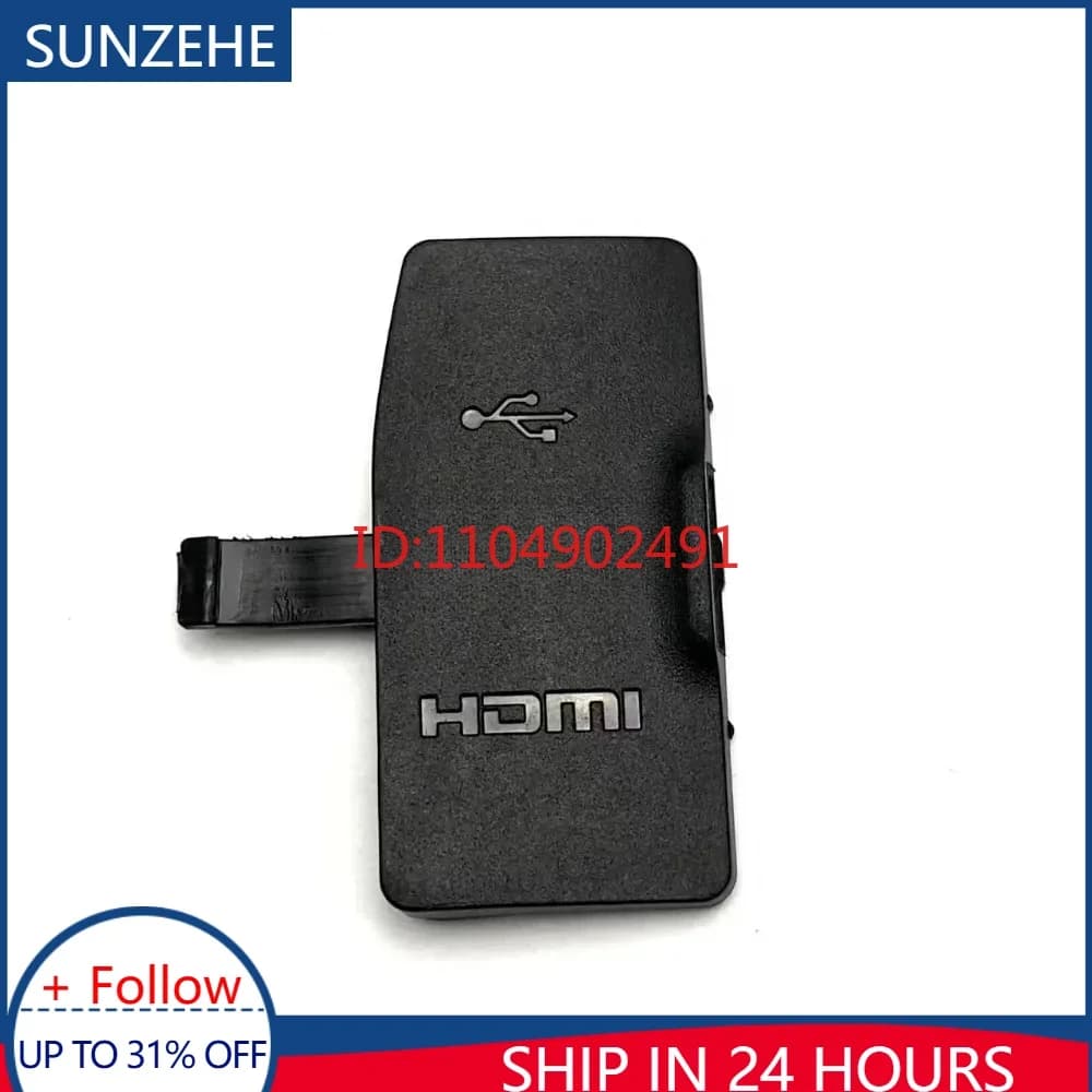 Nuovo Coperchio in Gomma USB Compatibile HDMI per Nikon D3400, Coperchio Interfaccia Microfono, Ricambio per Fotocamera Digitale