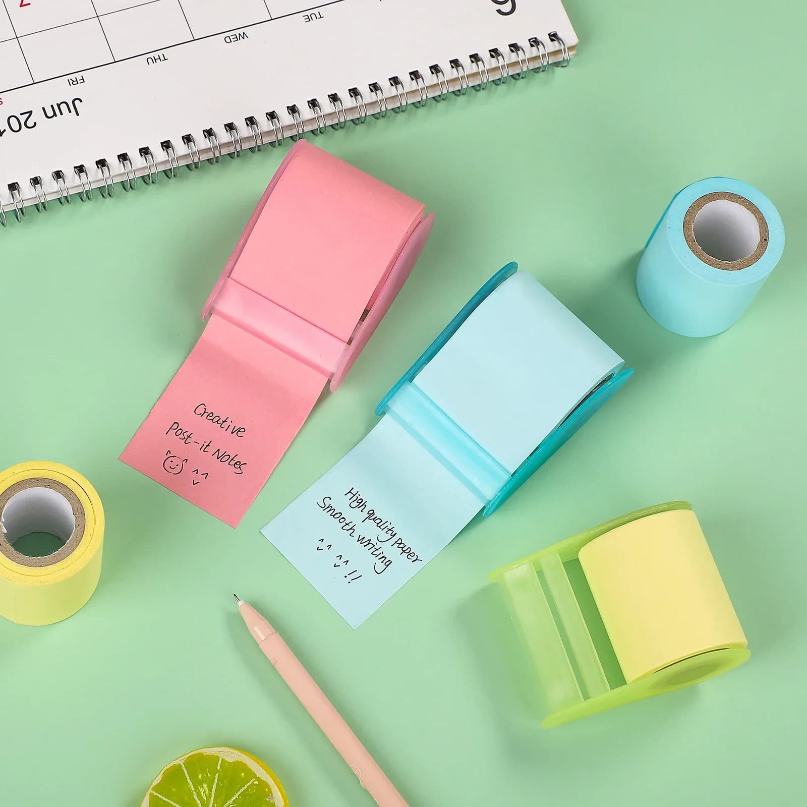 JIANWU Creativo Roller Sticky Notes Corea N volte Pubblicato Semplice Memo Messaggio Carta Diario Notepad Accessori per ufficio Cancelleria