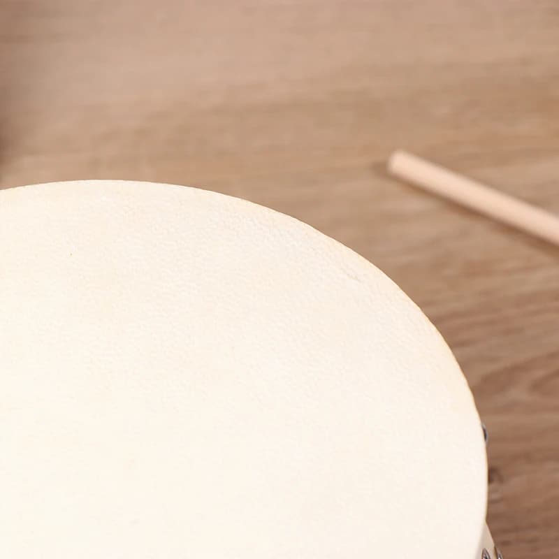 Tamburi a telaio 4/6/7/8/9/10 pollici, tamburo a mano in legno con set di bacchette, gioco musicale, giocattolo educativo per bambini, strumento a percussione