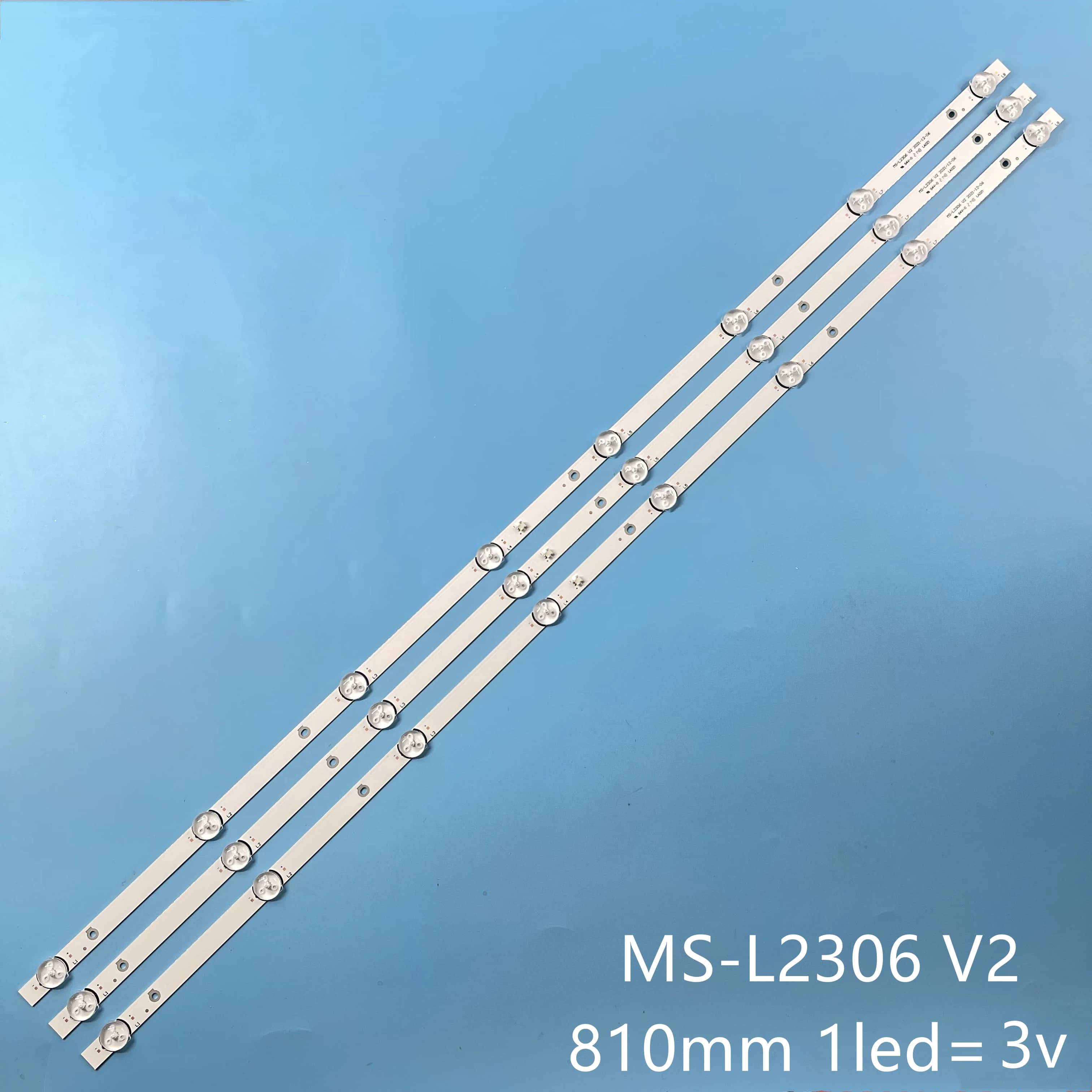 LED Backlight strip For selecline 43" led tv 43s1812 43S1810 MS-L2306 V2 43TDSA 8leds 3V 81CM