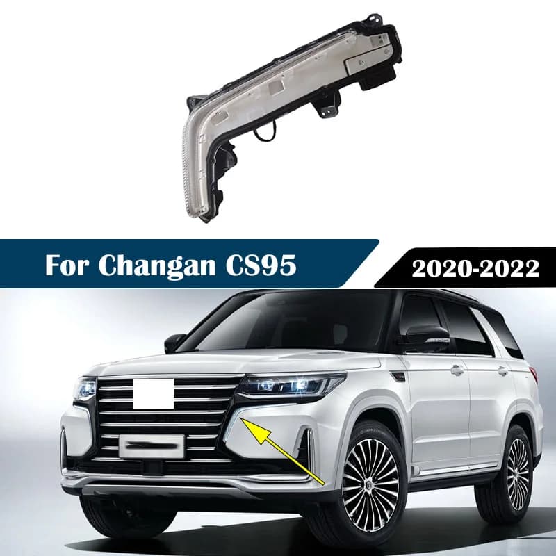 For Changan CS95 2020-2022 Car Headlight Daytime Running Light Front Bumper Fog Lamp Signal Lamp Automobile Lighting System