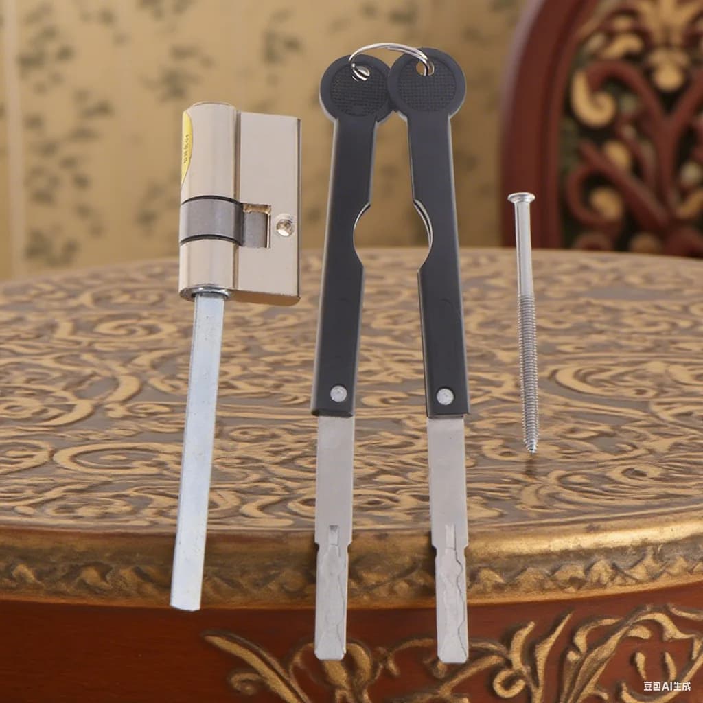 Cilindro con serratura automatica per impronte digitali realizzato in rame con coda di classe C, perfetto per porte antifurto
