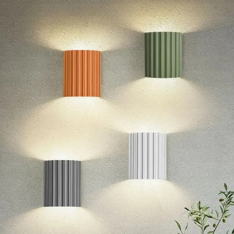 Lampada da parete moderna LED Macaron Resina G9 Applique per soggiorno Camera da letto Comodino Corridoio Corridoio Semplice Decorazione domestica per interni Luce
