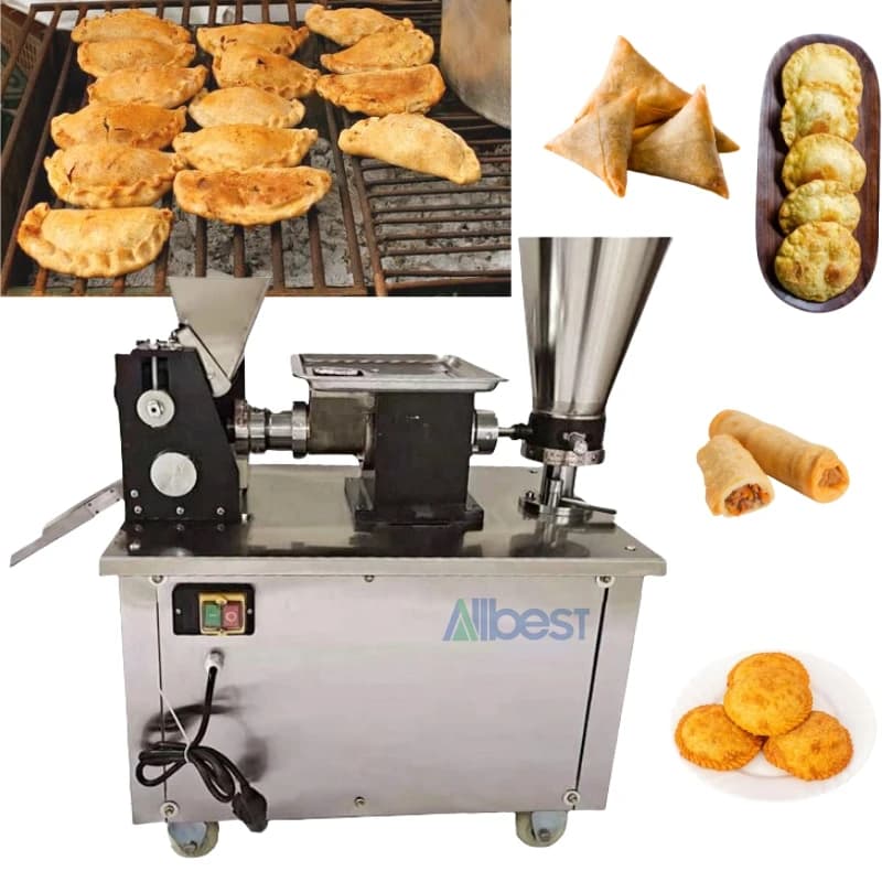 Ideas aziendali 110/220V Macchine per la produzione di prodotti per cereali Motore per componenti principali Pasta e empanadas Macchina per pasta