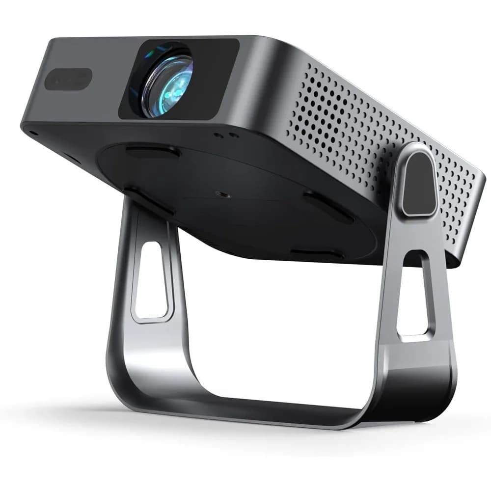 Mini Proiettore Portatile Smart da 1,81 Pollici con WiFi, Bluetooth, Autofocus, Correzione Keystone, Supporto 1080P e 4K