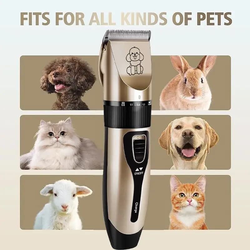 Cura degli Animali Domestici Senza Stress a Casa! Set Tosatrice Silenziosa per Animali Domestici: Facile, Sicura ed Economica per Tagliare il Pelo di Gatti, Cani o Conigli