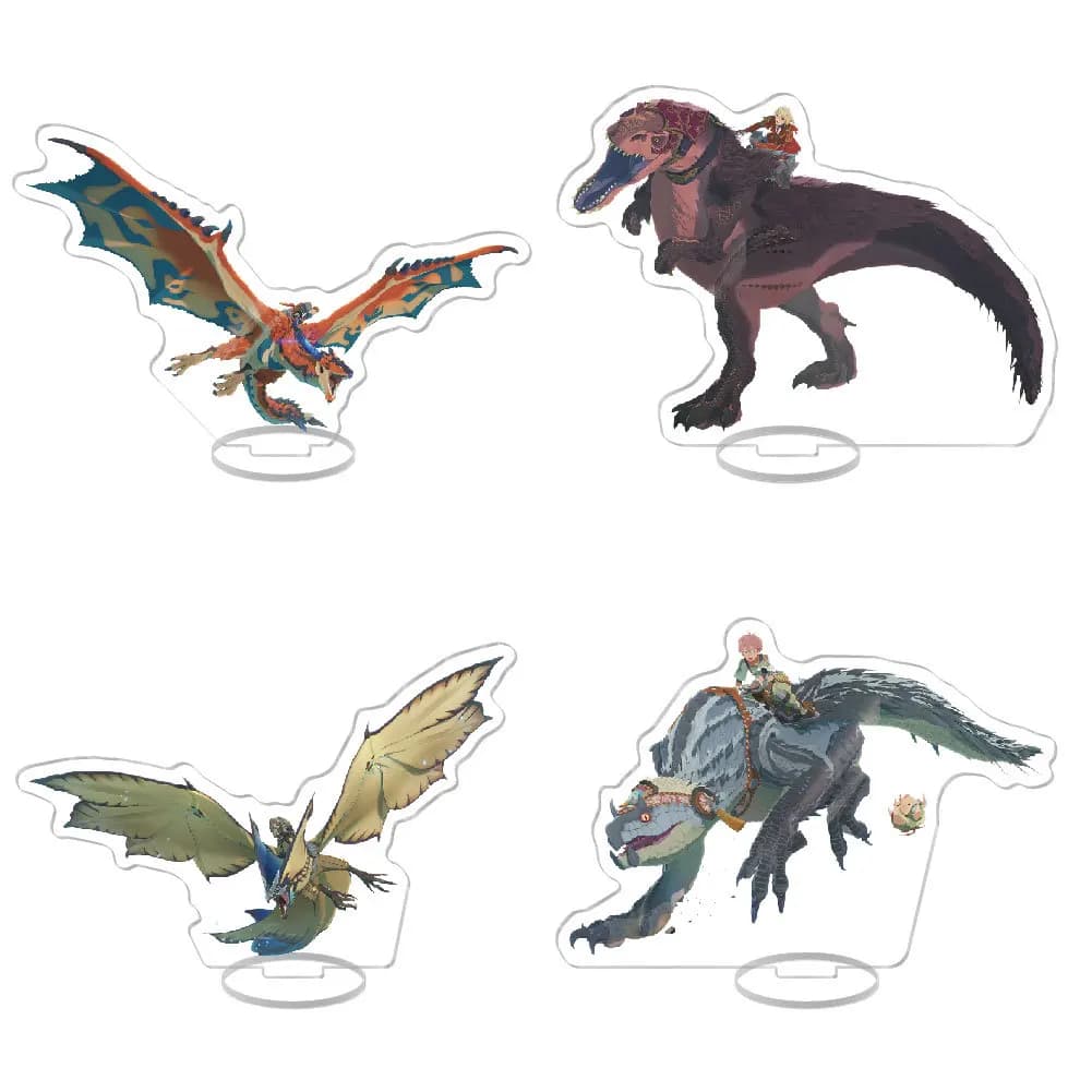 Monster Hunter Stories Anime Stand Model Plate Decoration Desk Figure Display Friends Gift Cartoon Prime Product New Standee