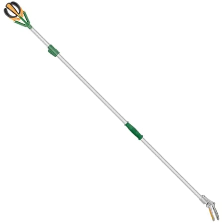 ZL6146B Long Reach Telescopic Fruit Harvester and Picker 10-Feet Extension Gray