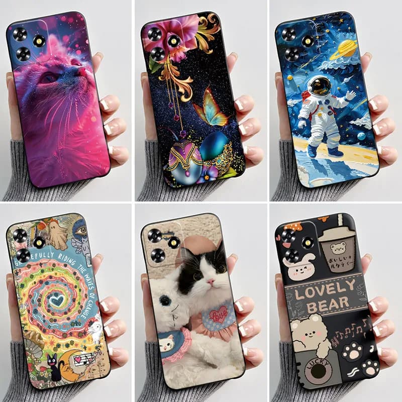 Cover per Telefono ZTE Blade A73 4G Custodie Alla Moda con Gatto in Silicone Morbido per ZTE Blade A73 4G BladeA73 A 73 2023 Guscio Protettivo