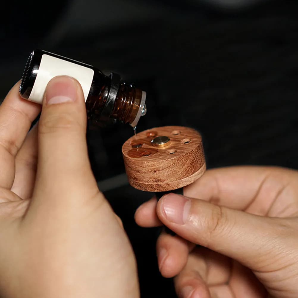 Diffusore per Auto in Legno, Clip Profumata per Oli Essenziali, Decorazione per Auto, Ufficio e Camera da Letto