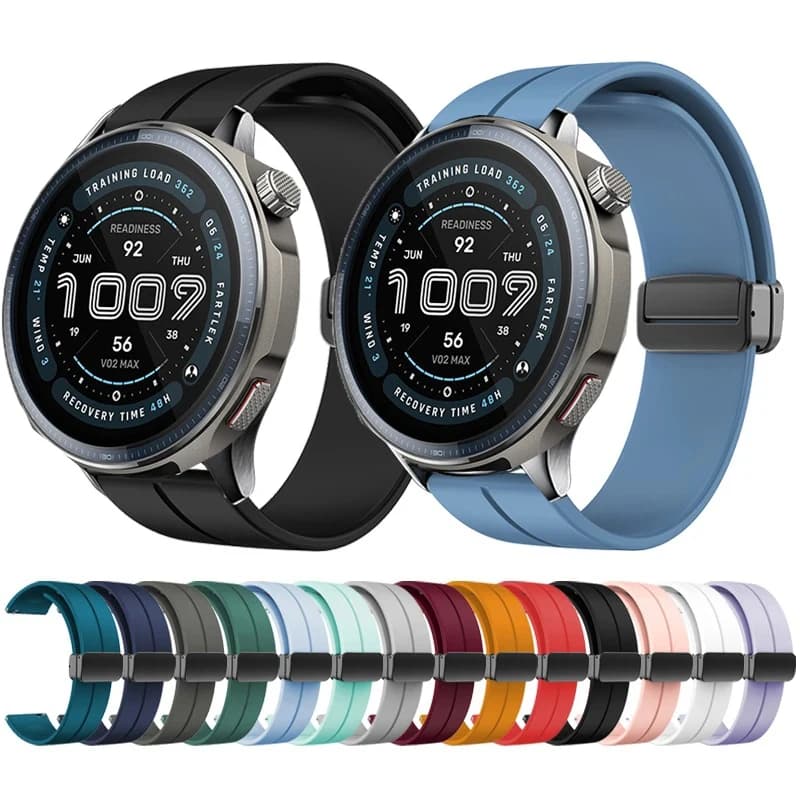 Magnetic folding buckle strap for Amazfit Balance 2 Smart Watch silicone strap for Amazfit Balance 2 strap