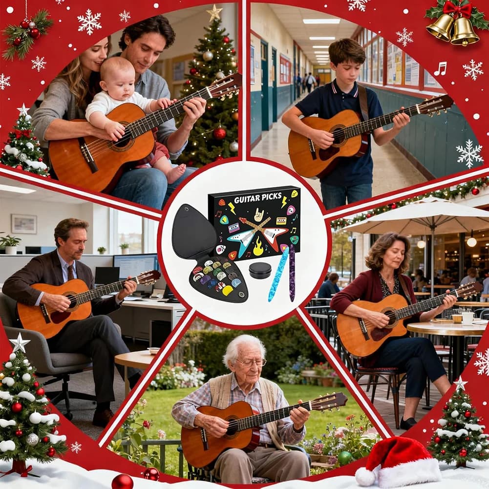 Plettri per chitarra Calendario degli consigli Accordatore per chitarra compatto portatile presente per gli amanti della musica