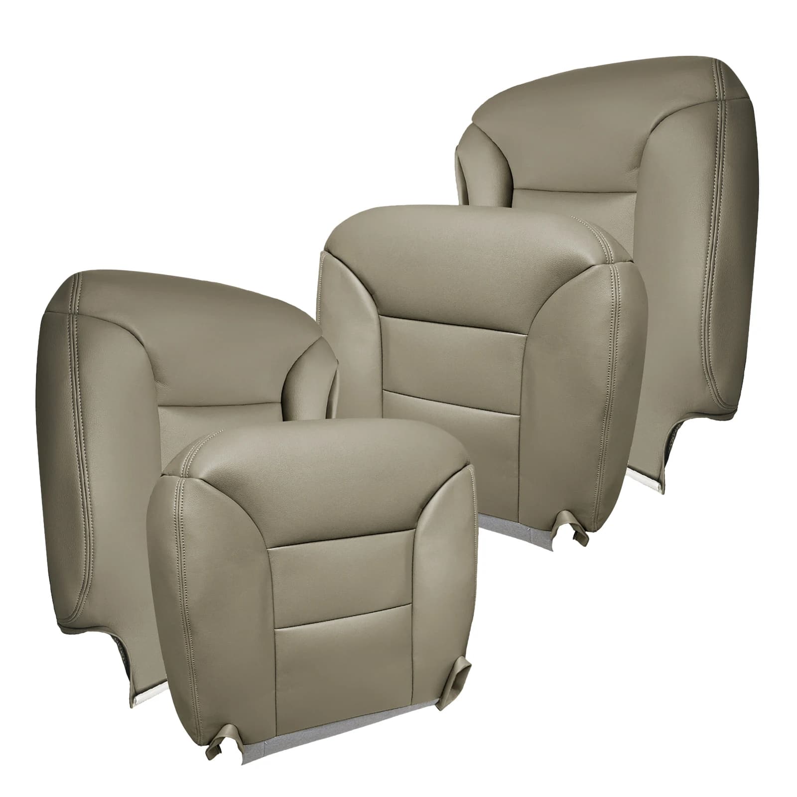 Car Leather Seat Kit Front Bottom Top Replacement Seat Covers Dust Protectors Compatible for 1995-1999 Chevrolet Suburban Silverado Tahoe