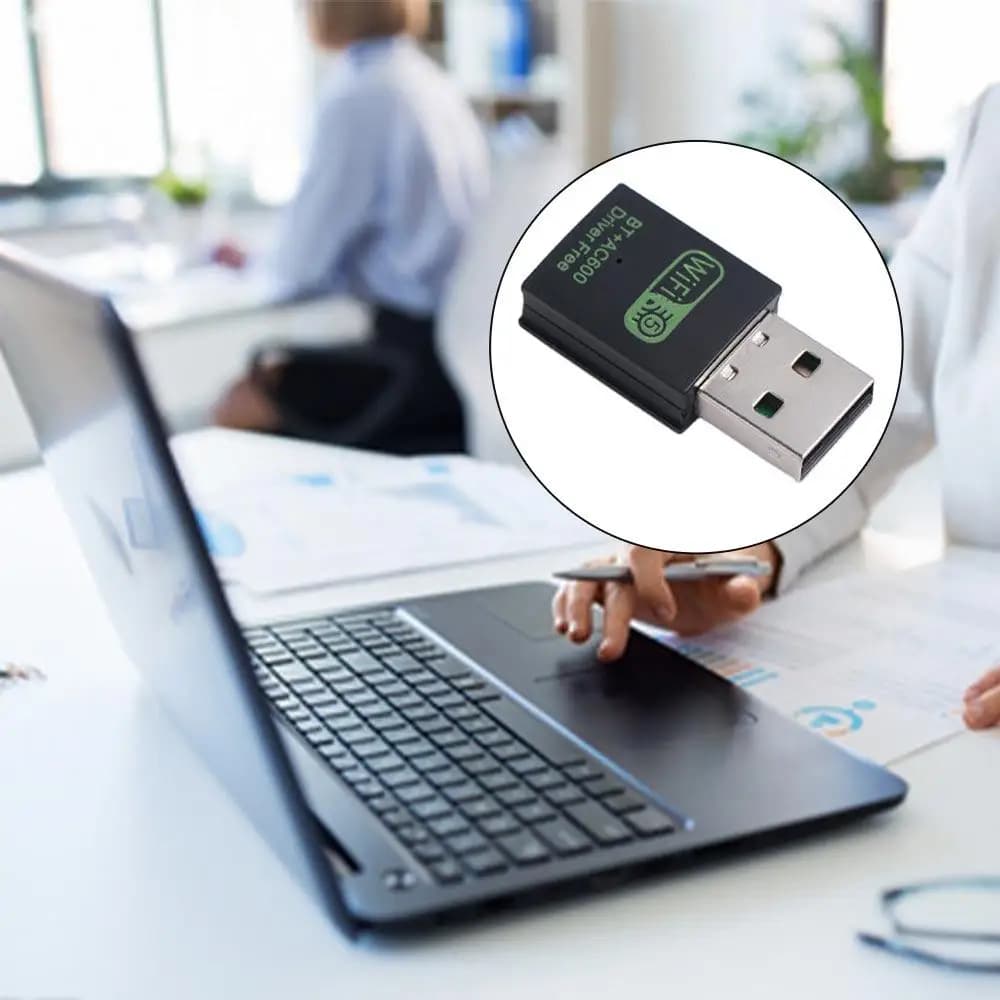 Adattatore di Rete WiFi BT+AC600, Dongle WLAN, Scheda di Rete, Ricevitore WiFi, Dongle Wireless USB