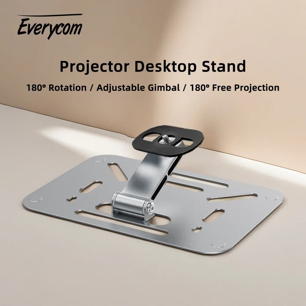 Supporto da tavolo per proiettore, staffa universale per montaggio a soffitto e a parete, adatta per mini proiettore PTZ 180 ° Proiezione gratuita