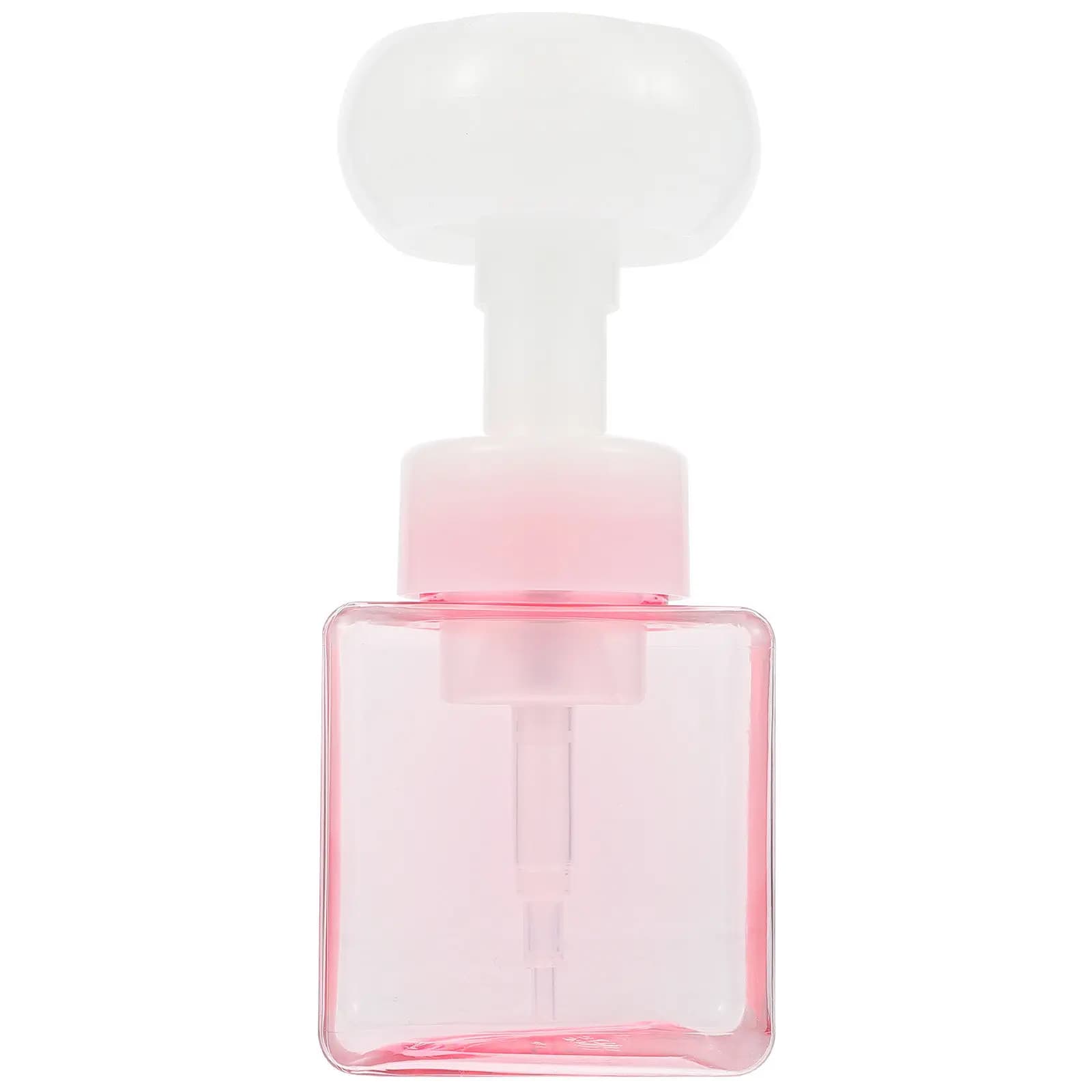 Dispenser schiumogeno a forma di fiore da 250 ml, flacone portatile ricaricabile vuoto per sapone da viaggio, shampoo viso e bagnoschiuma
