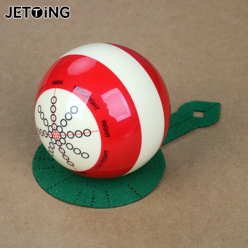Cue Ball Trainer Forniture per biliardo Biliardo Puntamento Adesivi per esercitazioni Tavoli da biliardo Tampone di aiuto Accessorio in cotone