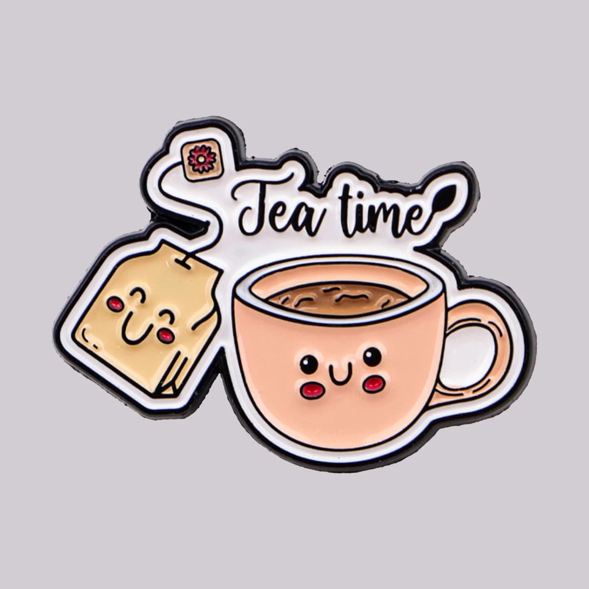 Tea Time Cartoon Art Enamel Pin Coffee Brooch Pines Lapel Pins Badge on Backpack Clothing Accessories Fashion Jewelry Gifts