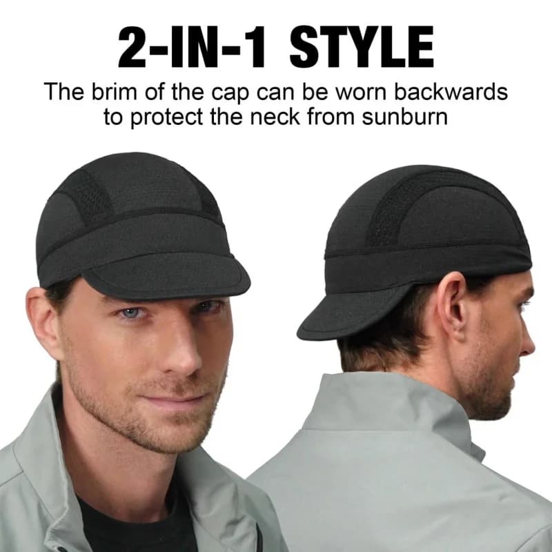 Summer Quick Dry Breathable Sports Running Sunhat Small Brim An-ti UV Golf Baseball Cap Cycling Under Helmet Absorb Sweat Hat