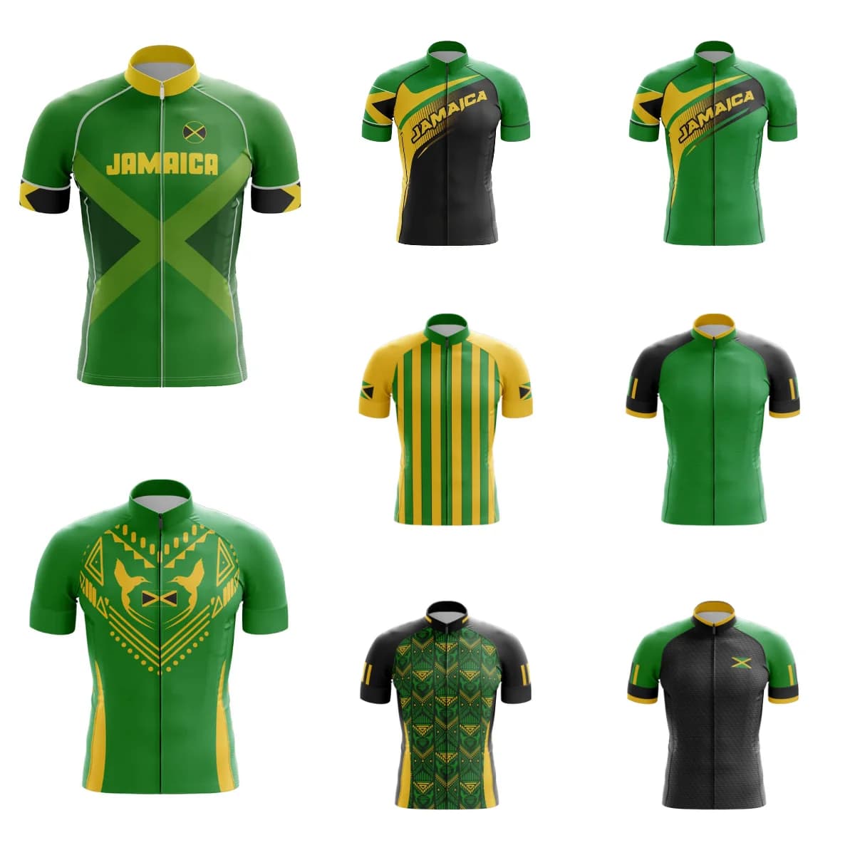 Jamaica Club Cycling Clothing Men's Bike Sweater Men's Bike Sweater Men's Sports Bicycle Sweater Shorts with Cycling Bikes