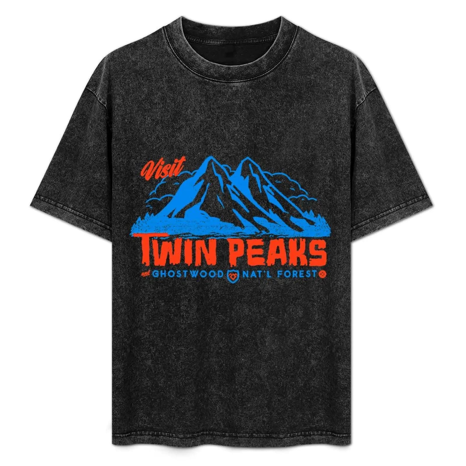 Maglietta Visit Twin Peaks Festival casual a maniche corte