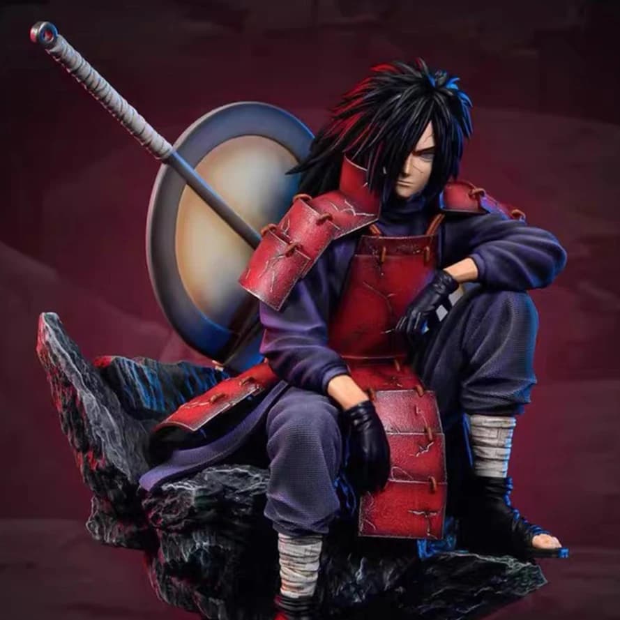 Naruto 28cm/11in Statuette Anime Naruto Uchiha Madara Figura in PVC Modello da Collezione Giocattolo Regalo