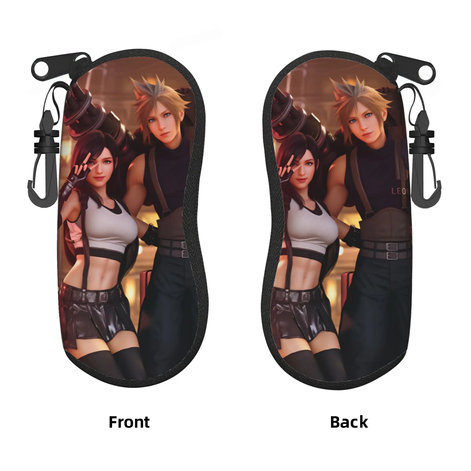 F-Final F-Fantasy X Glasses Case Cover Sunglasses Case Daily Vintage Eyewear Organizer Print Unisex Glasses Box