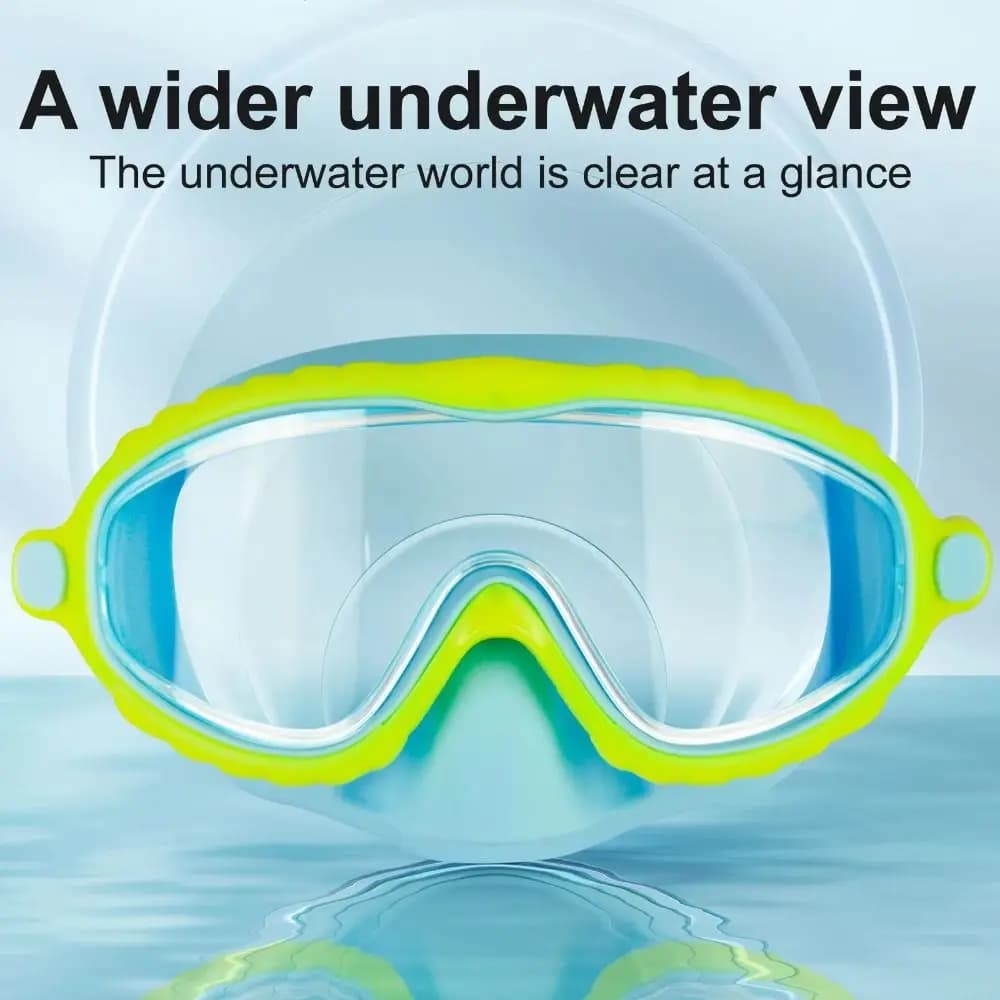 Children's Swimwear with Large Montature, Anti-fog, Waterproof, for Training, with Elastic Custody
