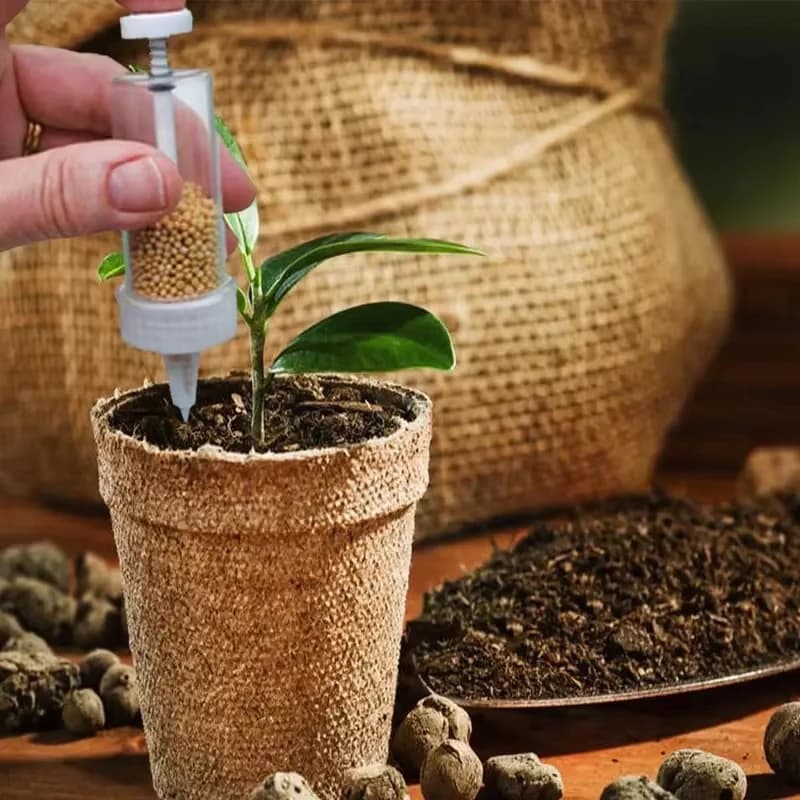 1pc Handheld Seed Dispenser, Mini Manual Seeder Tool for Garden Planting, Flower Pot & Garden Bed Essential BHL2080-FRO