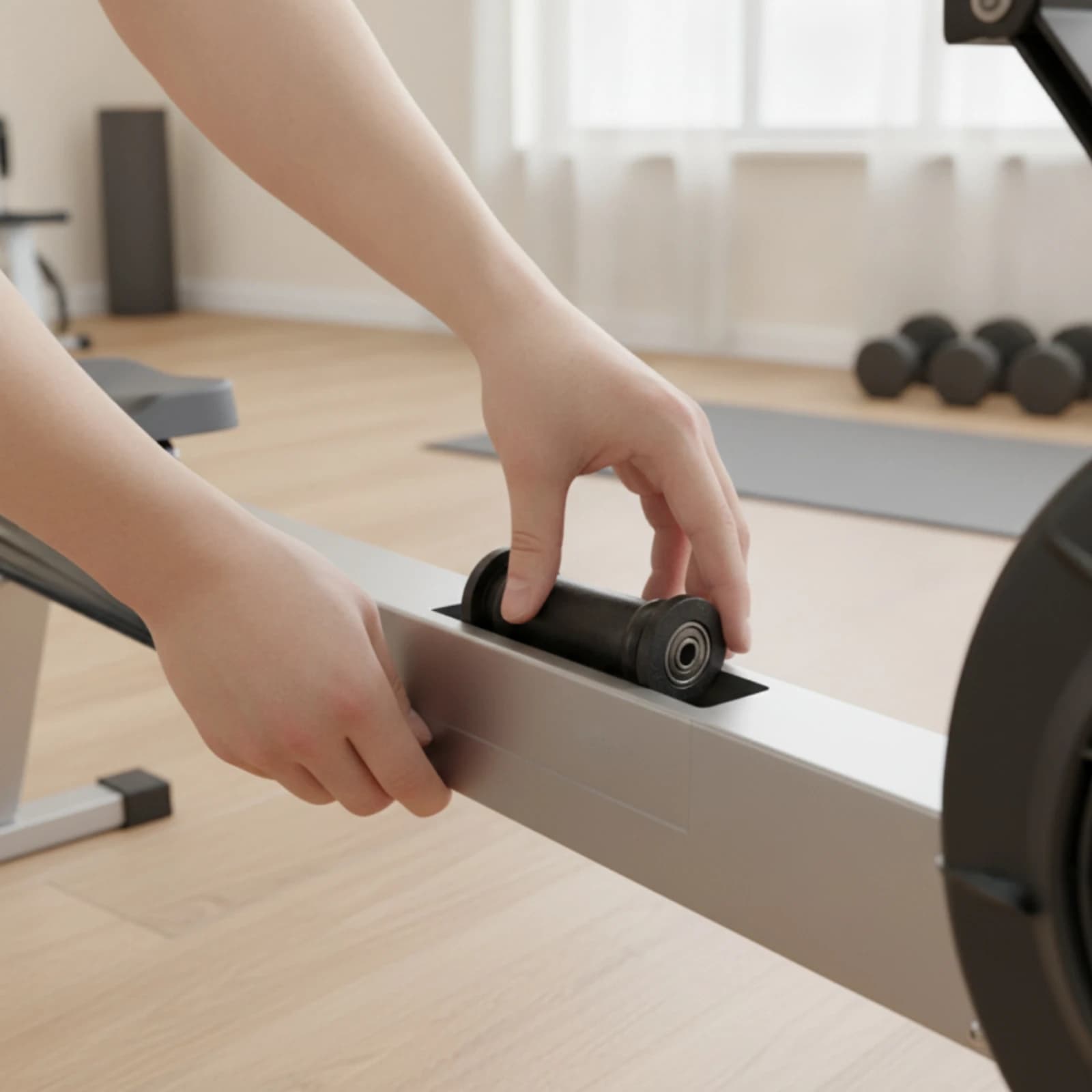 Rowing Machine Roller with Bearing Wear Resistant Rowing Machine Wheel with Bearing Fitness Equipment Pulley Easy to Install