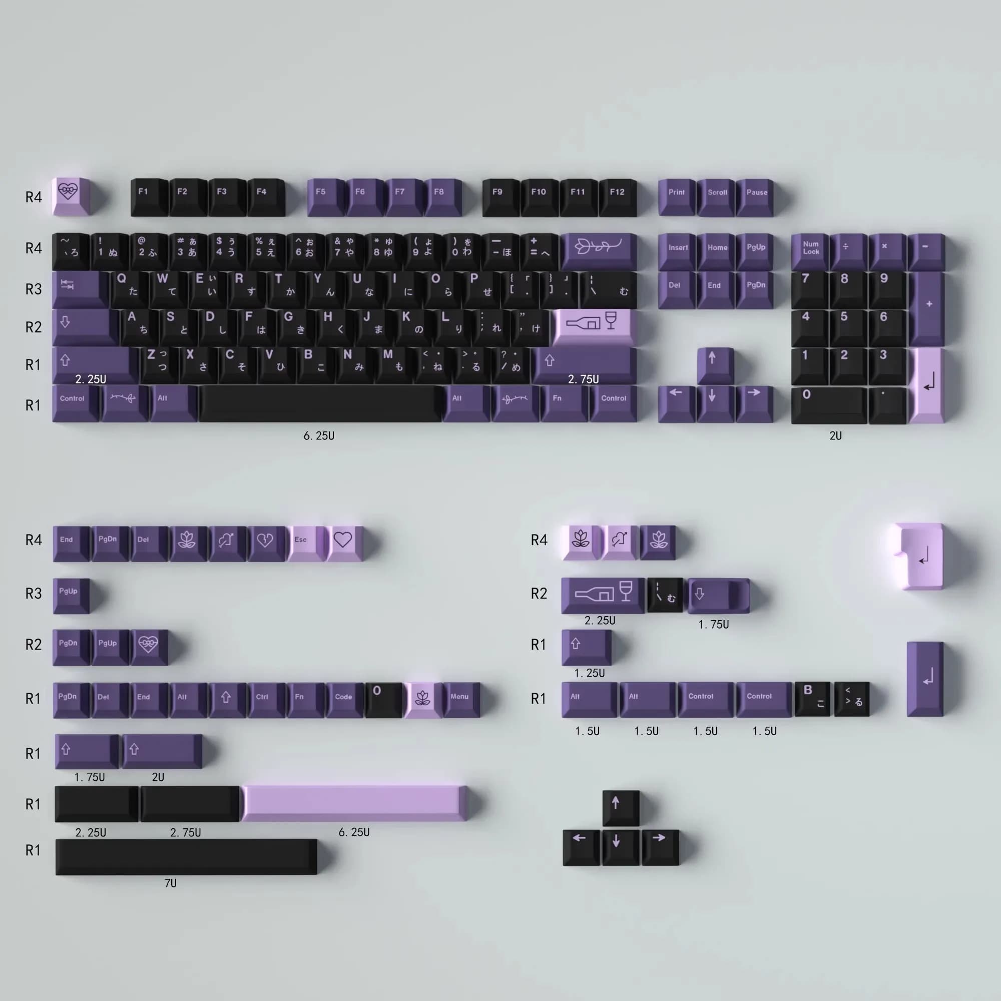 129 tasti Giappone carattere radice giapponese Copritasti sublimazione della tintura PBT OEM First Love keycap per tastiera meccanica Ikbc Cherry MX Annie