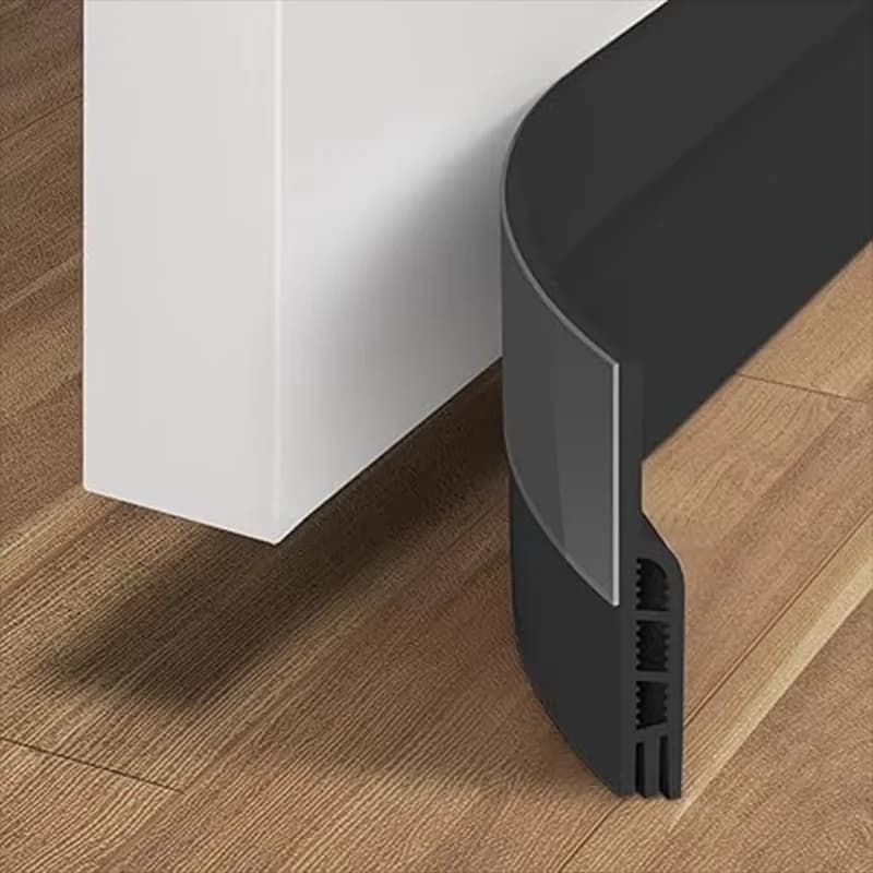 1/2/3pcs 1m/39.37in Adhesive Door Draft Stopper Under Door Blocker Insulator Door Sweep Weather Stripping Noise Barrier