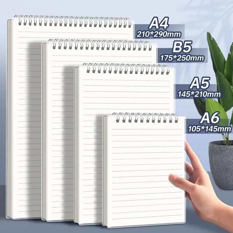 A4 A5 B5 Libro a spirale Bobina Notebook To-Do Foderato DOT Griglia vuota Carta Ufficiale Diario Sketchbook Per materiale scolastico di cancelleria