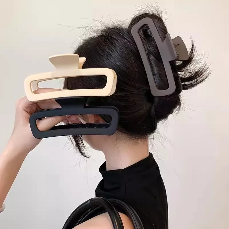 Large rectangular hair clip with temperament 13 cm/5,11 inch for woman Elegant shark clip Hair clamp for fashionable girl