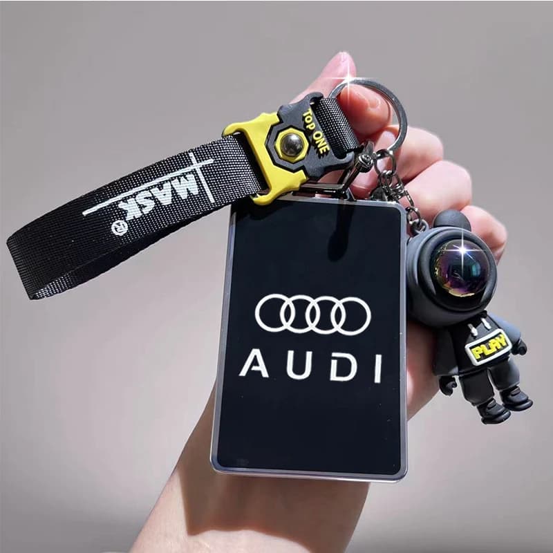 Copri chiave per scheda Audi E5 Sportback Custodia per smart card con rilevamento NFC, fibbia per guscio di ricarica per auto per uomini e donne