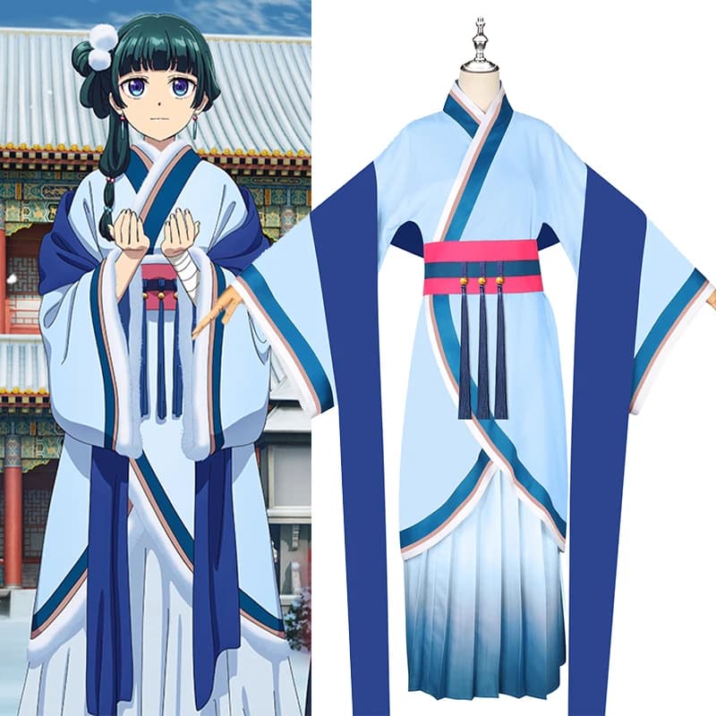 2025 Nuovo Arrivo Anime Cinese Ruqun Intrattenimento Musiche E Canzoni Shao Mao Vestito Blu Vestire Femminile L'Iottica Diari MaoMao Halloween Cosplay