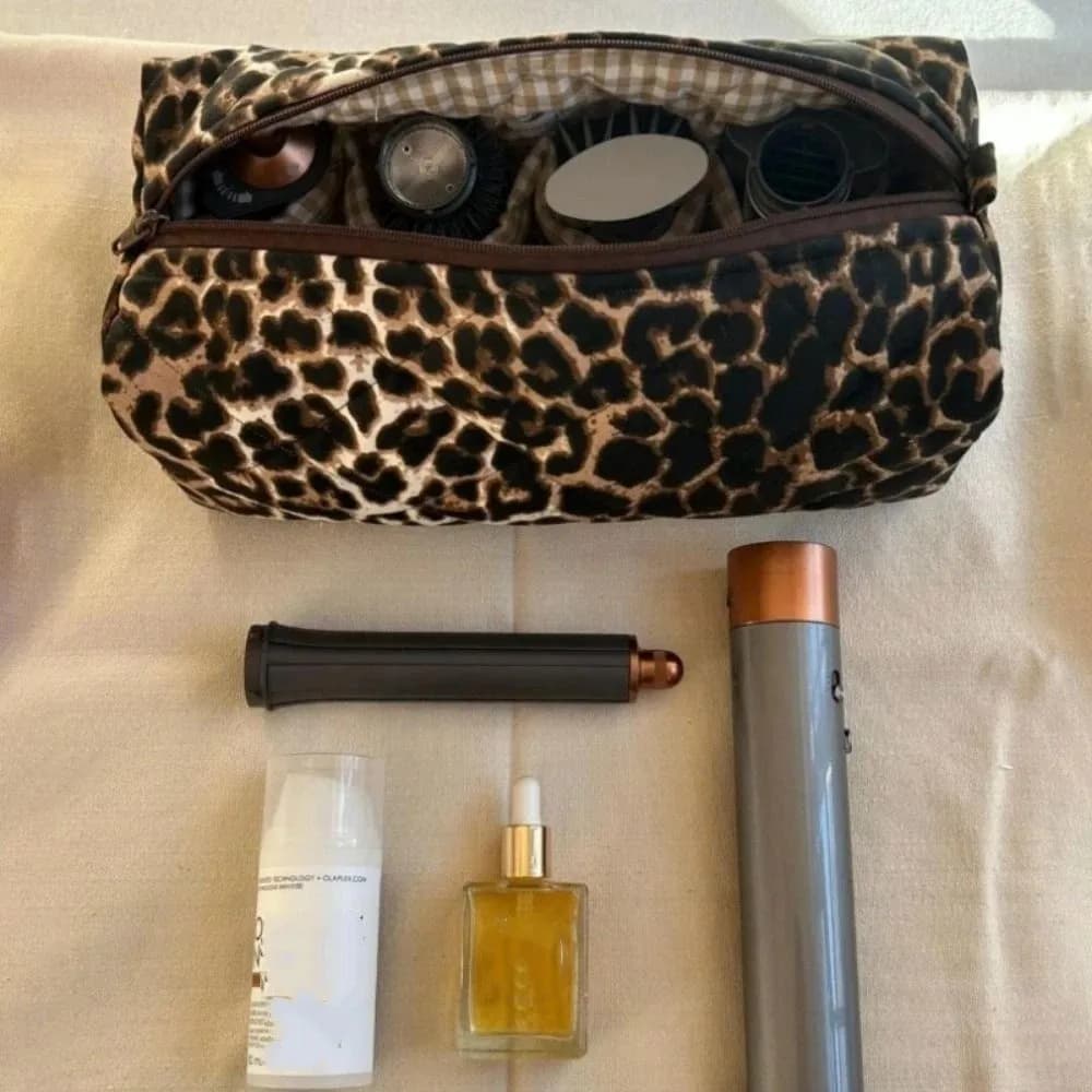 Soft Hair Dryer Storage Bag Dust-proof Large Capacity Curling Iron Carrying Case Durable Portable Curler Storage Bag