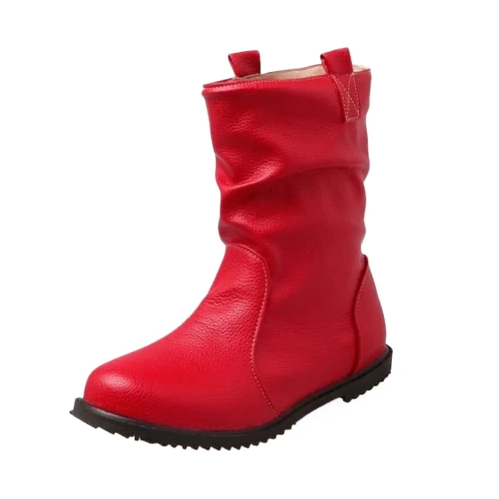2017 Botas Mujer stivali invernali taglia grande 34-52 nuovi stivali con fibbia a punta tonda per donna tacchi Casual moda scarpe invernali calde 501