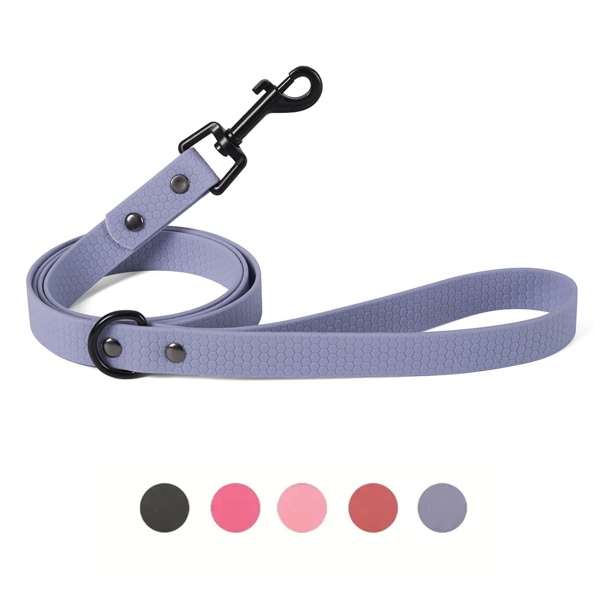 Guinzaglio impermeabile per cani - Piombo di trazione durevole e ad asciugatura rapida con cuciture riflettenti - Regolabile per razze da piccola a grande taglia - Perf