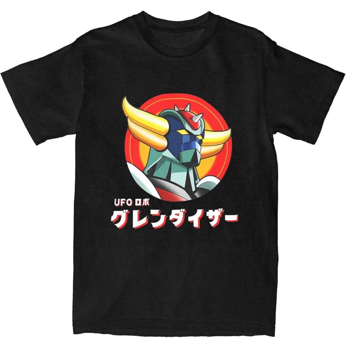 Maglietta giapponese Goldrake Anime maglietta Vintage Manga divertente cotone T-Shirt estate o-collo Harajuku Tees vestiti oversize all'ingrosso