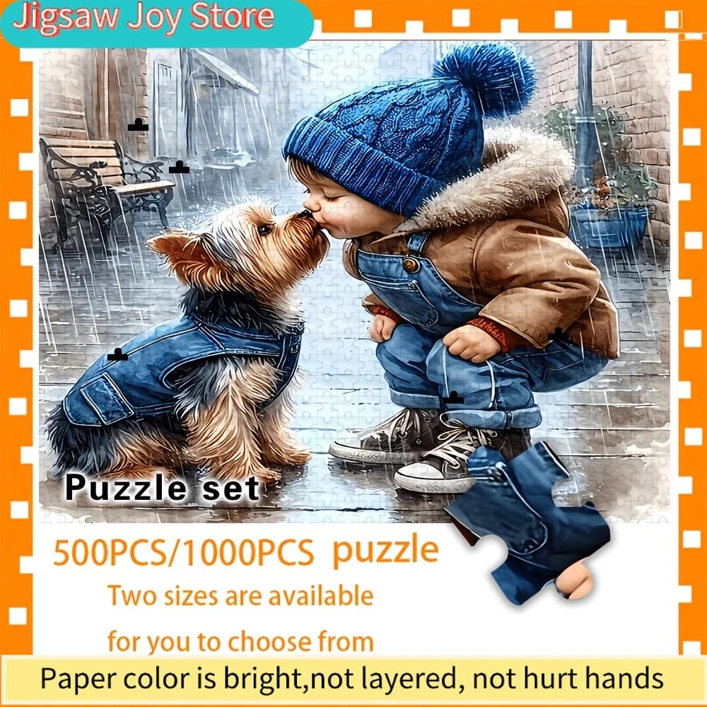 Puzzle Grande da 500/1000 Pezzi, Regalo | Divertimento interattivo per tutta la famiglia, decorazioni per la casa, ideale per compleanni, Halloween, Ringraziamento, Pasqua, P