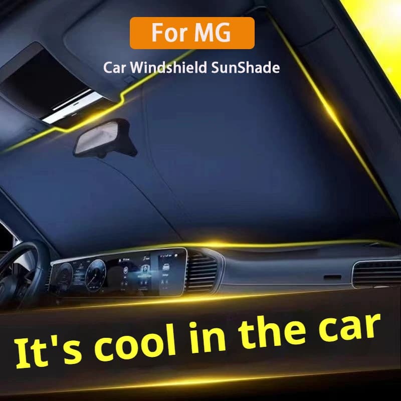 Car Windshield Sunshades Cover for MG MG4 ZS EV MG6 EZS HS EHS Car Summer Sun Anti UV Protection Front Window Sun Shade