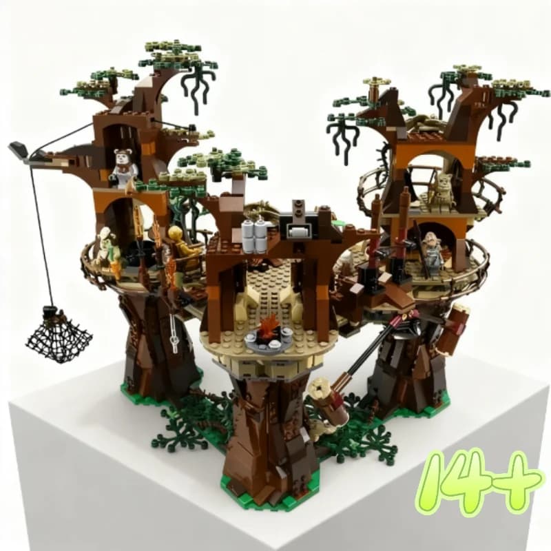 1990 Pz 81049 Ewoks Building Villages 10236 Blocchi Set Modello Per Bambini Giocattolo Mattoni Kit 180016 per I Bambini Amici Regali Di Compleanno