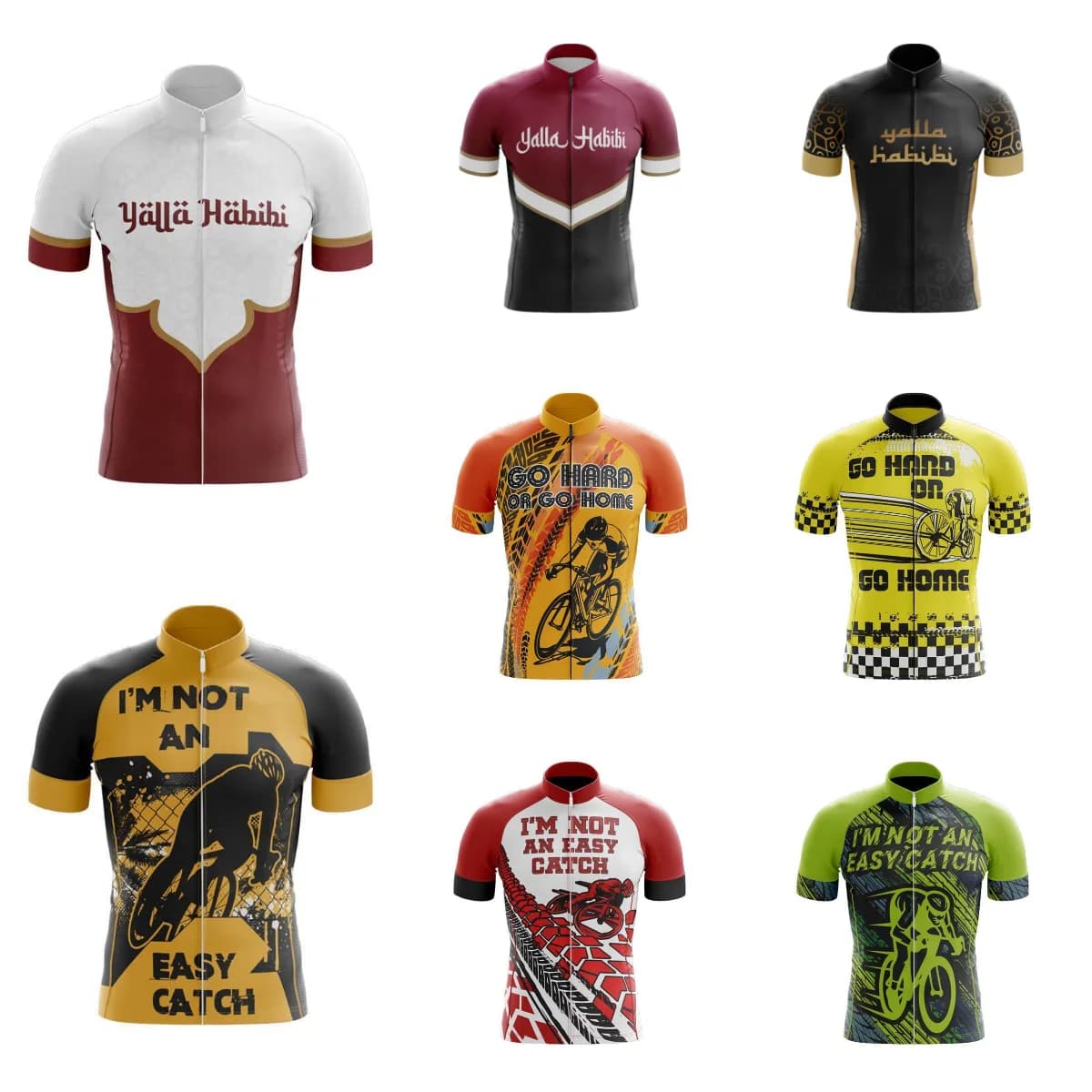 Go Hard or Go Cycling Clothing Men's Bike Sweater Men's Bike Sweater Men's Sports Bicycle Sweater Shorts with Cycling Bikes