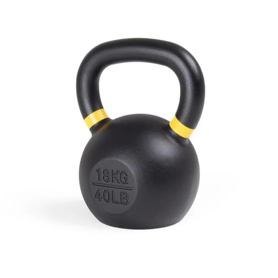 Kettlebells 40-pounder cast iron workout | Kettlebells with anti-slip handles with powder coating | Powder coating for durability,