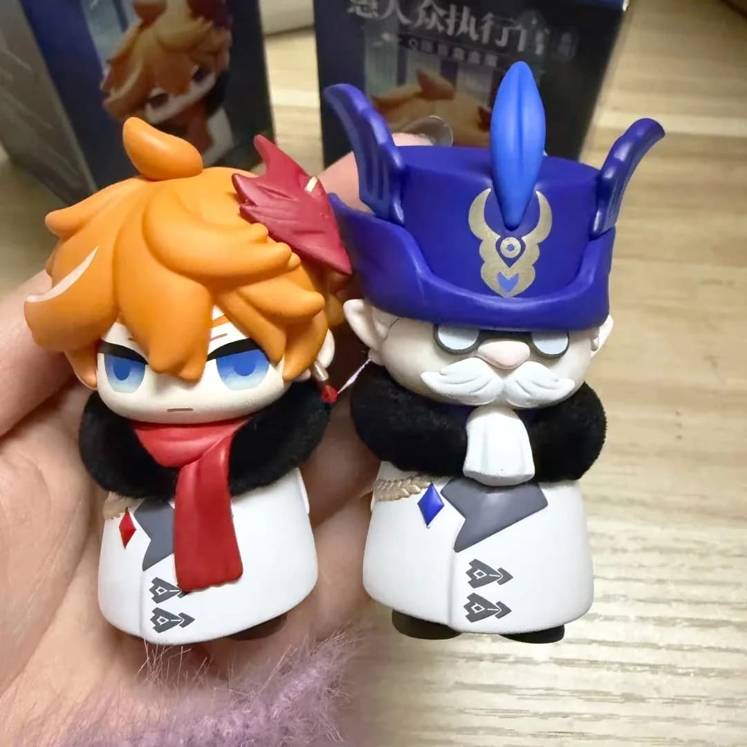 Genuine Suplay Genshin Fatui Harbinger Blind Box Mihoyo Game Anime Figure Collectibles Merchandise Mystery Box Gifts Ornaments