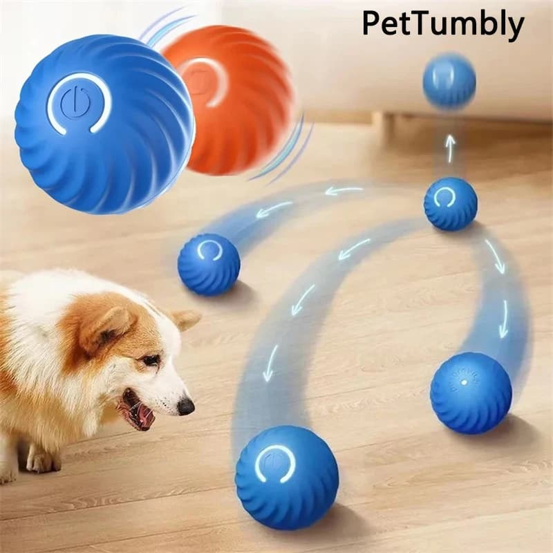 Smart Toys for Dogs Ball Electronic Interactive Toy for Pets USB Mobile Ball Automatic Bounce for Puppy Birthday Gift Product for Cats
