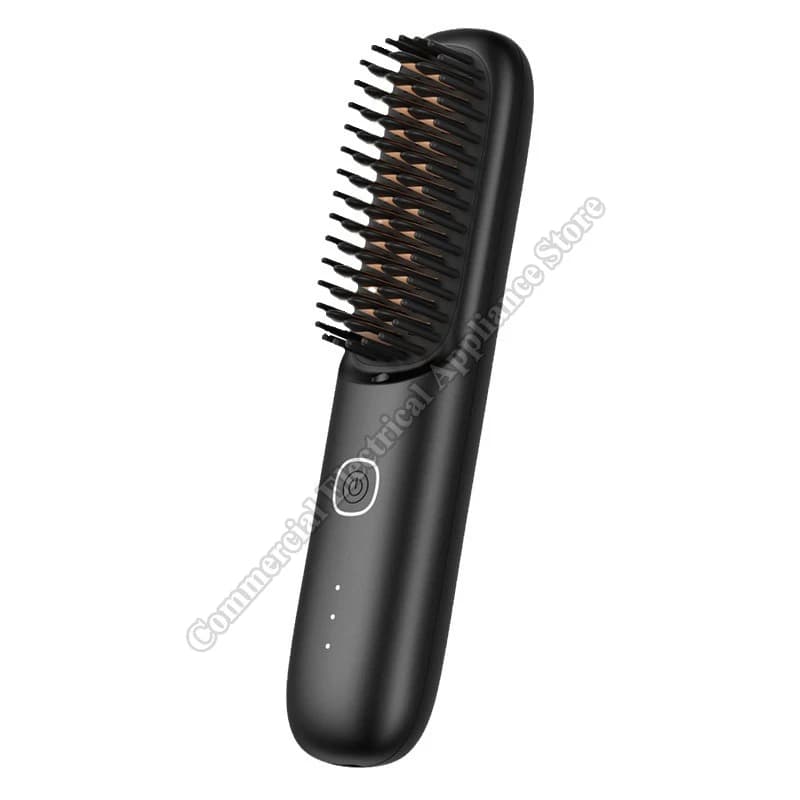 Brush to smooth hair to negative ions, portable, dual-use, to smooth and curl smooth hair