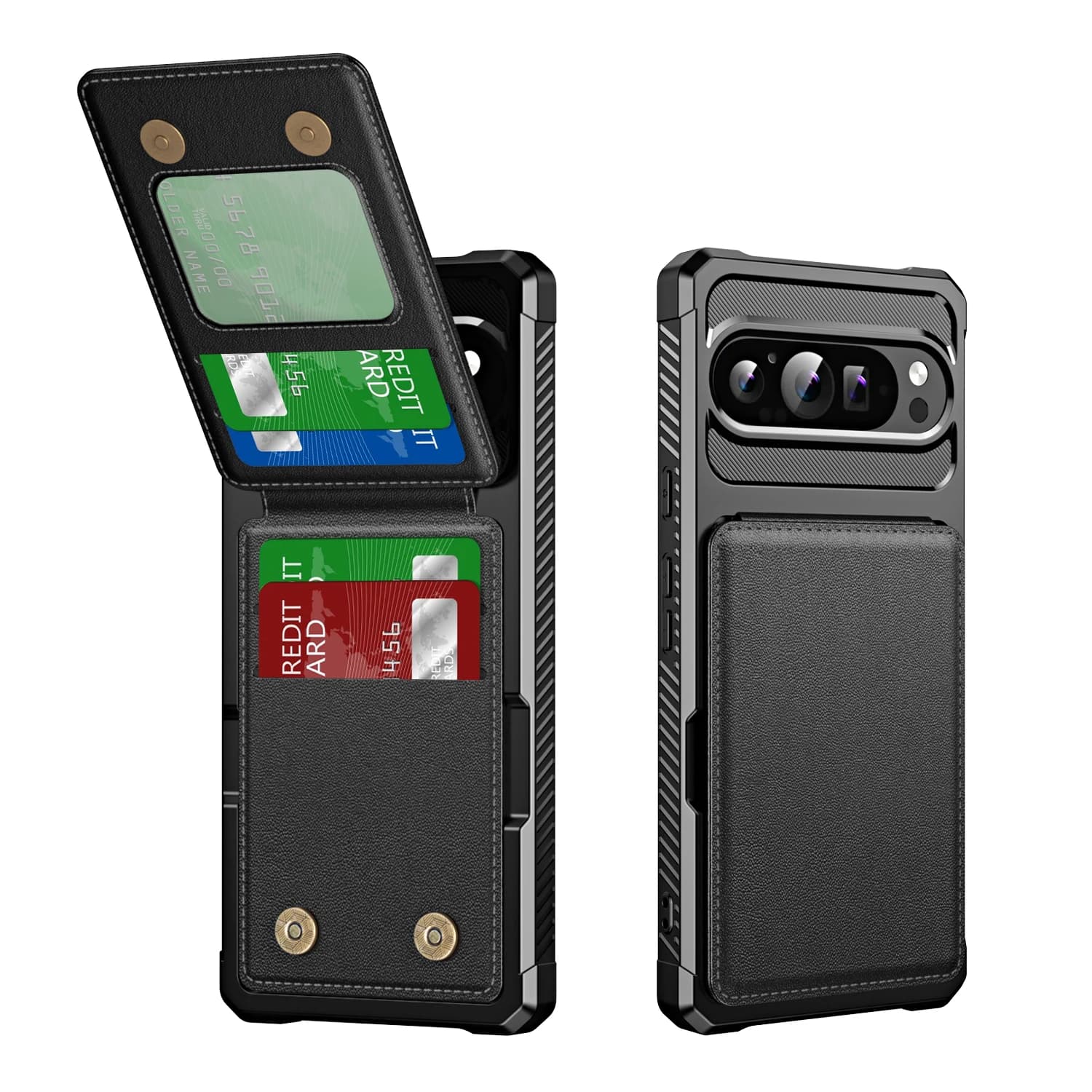 Custodia a portafoglio verticale con protezione di grado militare per Google Pixel 9 ProXL 7 7A 8 8A 8 Pro Comoda impugnatura Defender Cover